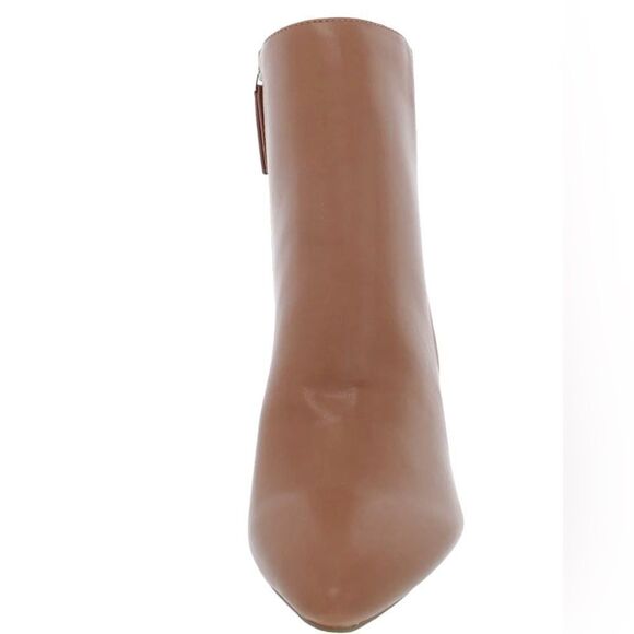 New MADDEN GIRL Faux Leather Flex Pointed Toe Zipper Women's Booties Caramel NWT - Picture 3 of 15